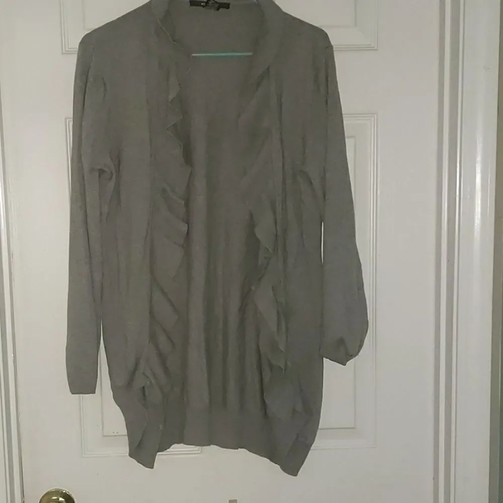 89th & Madison gray cardigan Sz XL